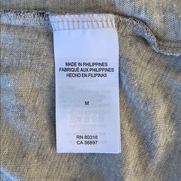 Lucky Brand Short Sleeve Placed Tee - Tan/Blue M - Picture 6 of 8